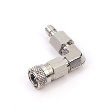 Male Quick Connect to Female Quick Connect 90-degree Adapter Fitting