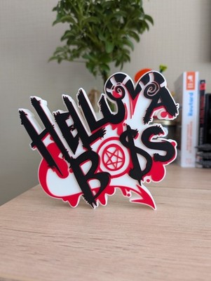 Helluva Boss Deko Logo 16x14cm Fanart 