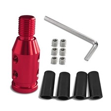 Car Shift Knob Adapter, Aluminum Alloy Automatic Shifter Adapter, M12 1.25 Red
