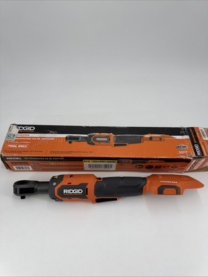 #ad RIDGID 18V Brushless Cordless 3 8 in. Ratchet Tool Only TESTED. OPEN BOX $94.95