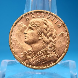 Schweiz 20 Franken 1916 B Vreneli 6 45 Gramm 900 Gold Vz