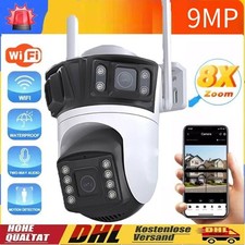 8X ZOOM 4K 9MP Überwachungskamera Aussen WLAN PTZ WiFi IP Kamera Outdoor Alert