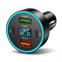 ZigarettenanzüNder USB LadegeräT Ladeadapter KFZ Auto USB Steckdose Handy 4 Port