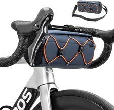 ROCKBROS Cycling Front Handlebar Bag 2.2L Bike Storage Frame Bag Shoulder Strap