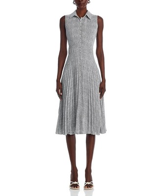T Tahari Sleeveless Button Down Midi Dress MSRP 138