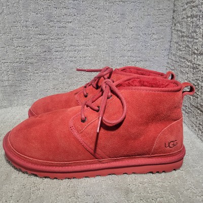 Ugg Red Suede Neumel Ankle Boots UGG Australia Neumel II Boots Big Kids Girls 6 Red Suede Fur  main image 4