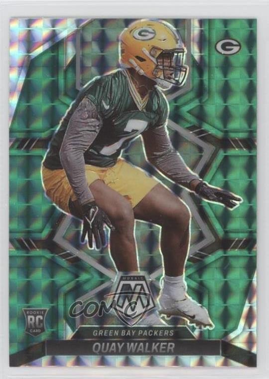 2022 Panini Mosaic Rookies Green Mosaic Prizm Quay Walker #372 0f13
