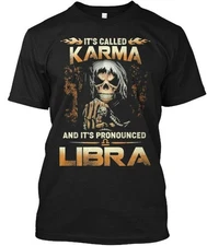 Karma Libra T-Shirt Made in the USA Size S to 5XL