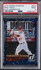 2016 PANINI DONRUSS ELITE DOMINATOR #ED3 MIKE TROUT #/999 PSA 9