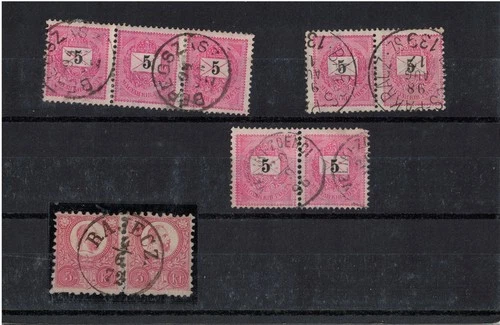 HUNGARY SUPERB Collection of Cancels 19th century T2