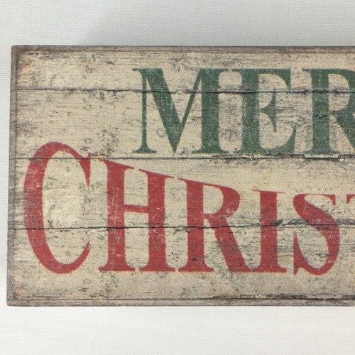 Letrero de madera artesanal de Feliz Navidad bandeja en niveles decoración pluma a papel Sixtrees - Imagen 7 de 18