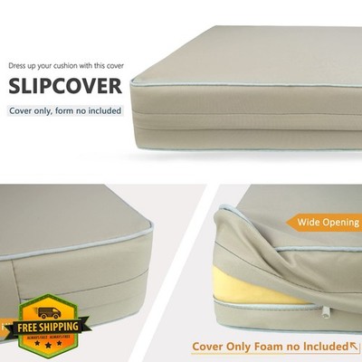 Porch Shield Beige 4PC Patio Chair Cushion Slipcovers, 22x20x4'', Waterproof
