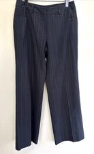 VTG Harve Benard Signature for You Women's Size 8 100% Wool Lined Pants Navy