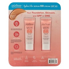 SEALED Purlisse Ageless Glow Serum BB Cream Medium Warm 1.4oz 40ml 2 PACK