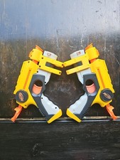 Nerf C 015C Soft Dart Gun with Red Laser Hasbro 2004 Yellow Gun, Set of 2