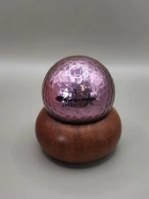 Pink Logo Golf Ball Chromax Collectors Ball Crystal Metallic Pink