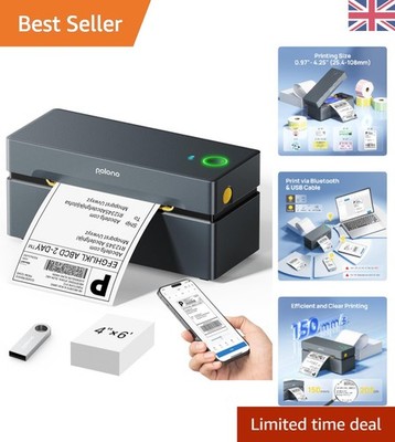 Monochrom Bluetooth Thermo Etikettendrucker - Schnelle Einrichtung für effizientes Beschriften