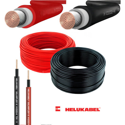 Helukabel Solarkabel Solarleitung 4mm² 6mm² 5-500m Rot Schwarz Photovoltaik TÜV
