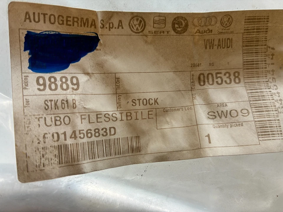 ORIGINALE Tubo flessibile di pressione 4F0145683D/4F0145683F AUDI A6 2007-2011 - Imagen 3 de 4