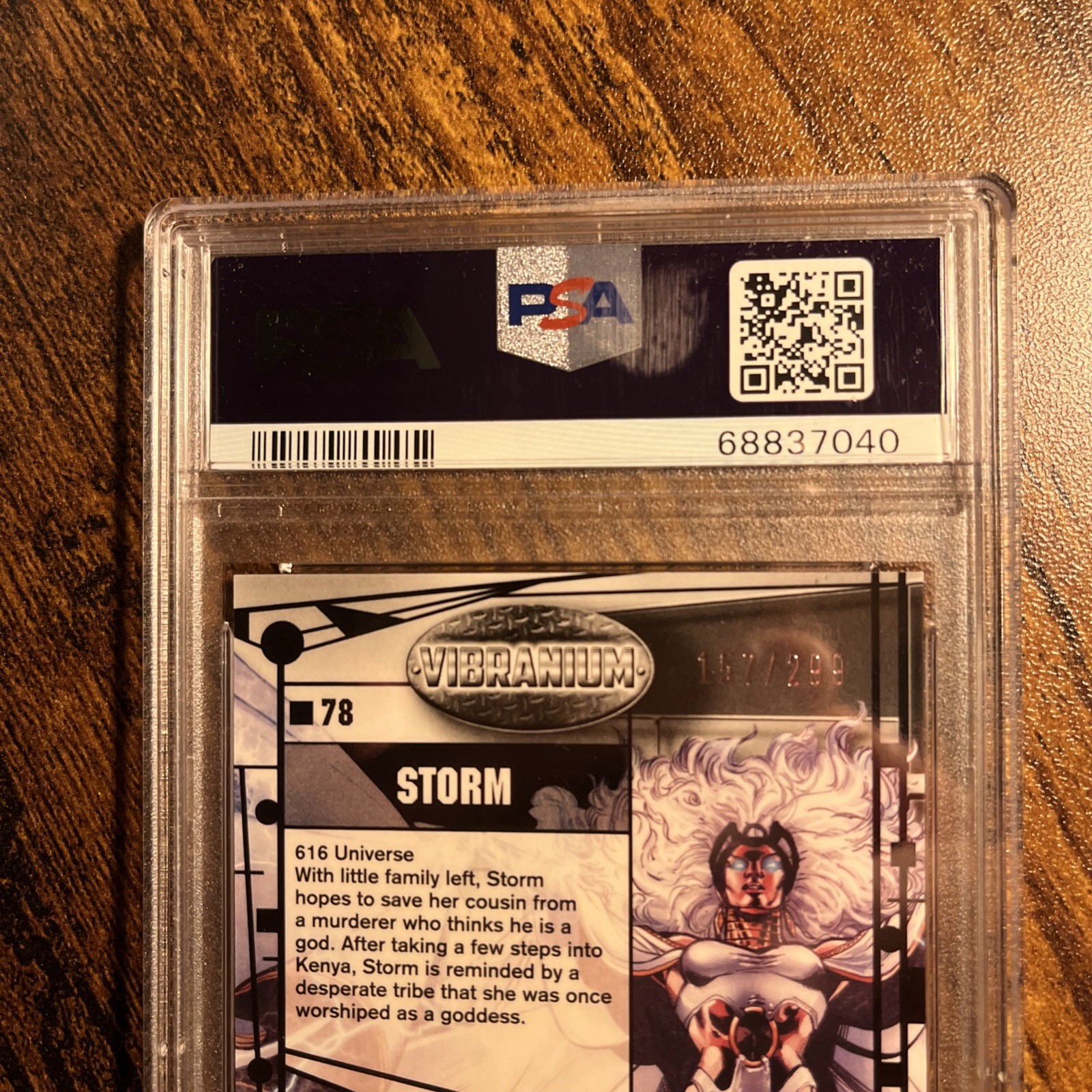 2015 Marvel Vibranium Molten #78 STORM #157/299 Graded PSA 10 GEM MINT💕💕💕💕 view 4