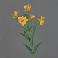 Artplants Kunststoff Inkalilie Auberta, Orange-Gelb, 75Cm, Ø6Cm