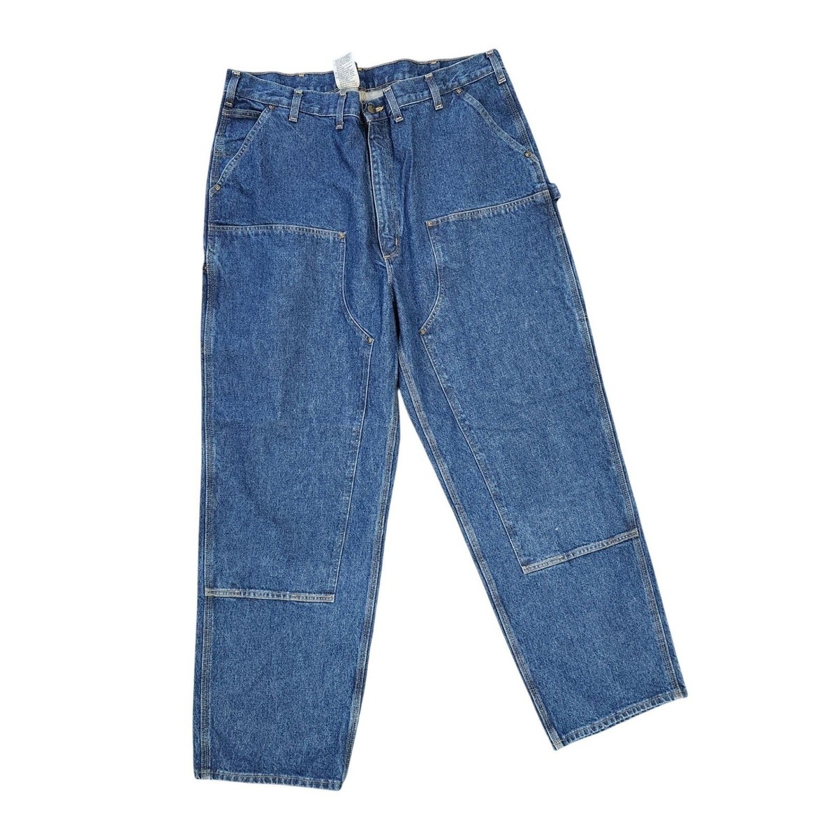 パンツ Carhartt B73 W34 L30 Carhartt B73-DST Mens 44x34 Loose Original Fit Double Front Logger