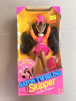 Baton Twirling Skipper African American Sister of Barbie Doll Mattel # 7498 NIB