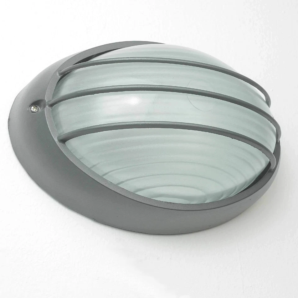 Wandlampe Außenleuchte Anthrazit IP44 E27 B: 22 cm Maritim Lampe Haus Balkon - Bild 2 von 4