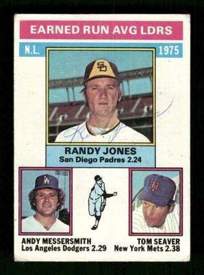 1976 Topps #201 Randy Jones signed autograph  ballpoint EAA1 BXCP71