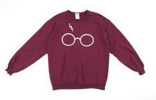 Pullover Sweatshirt Damen UK Gr&ouml;&szlig;e M Gildan Rot