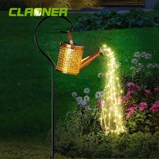 Solar Watering Can Lights Garden Yard Decor Waterproof Solar Lantern Outdoor US