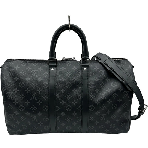 LOUIS VUITTON Keepall Bandoulière 45 Gray Monogram Bag #OKB5026