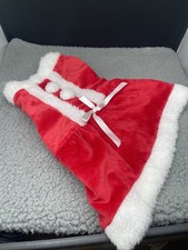 Small Dog Santa Mrs. Claus Christmas Holiday Dress and Claus Hat Red Size Small