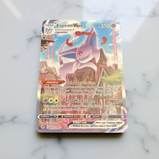 Espeon VMAX  Gold Metal Pokemon Card Collectible Gift/Display Stainless Steel