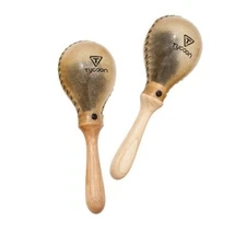 Scratch & Dent - Tycoon Percussion Large Oval Rawhide Maracas (TMS-110) 