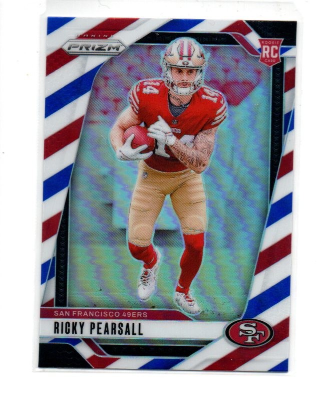 Ricky Pearsall 2024 Prizm RC Red White Blue #383 San Francisco 49ers