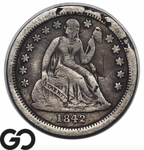 1842-O Seated Liberty Dime