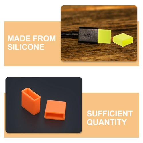 40 Pcs USB Prise Poussière Câble de Charge Couvercles Silicone Mâle Port Protecteurs - Photo 4 sur 12