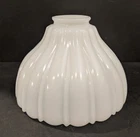 Vintage White Opalescent Milk Glass 5"x7" Chandelier Lamp Shade 2 - 1/8" Fitter