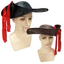 1Pcs Adults Pirate Hat Tricorn Hat Halloween Party Dress-up Cosplay Supplies