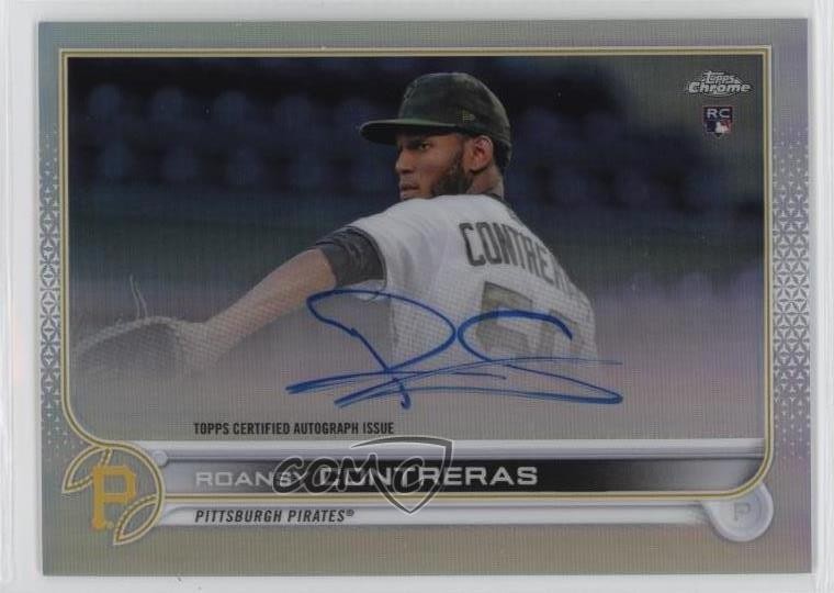 2022 Topps Chrome Rookie Refractor 483/499 Roansy Contreras #RA-RCO Auto 2a9