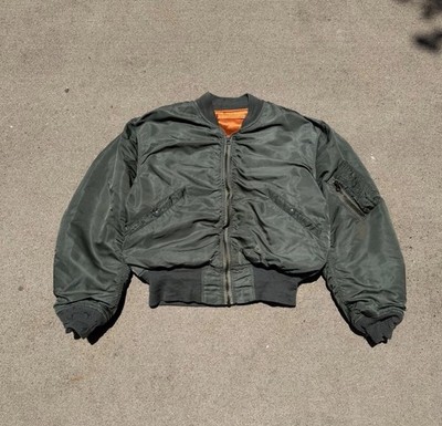 Vintage Rare 60s/70s Alpha Industries L-2B Flight Bomber Jacket, Medium