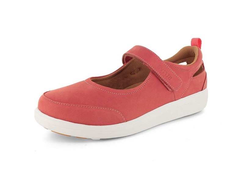 Strive Orthotic Shoes Womens Skip Mary Jane Leather 9 M Coral 3372W CLEARANCE