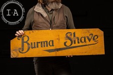 Antique Burma Shave Wooden Advertisement Set