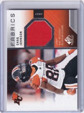 2021 Upper Deck CFL SP Game Used Shaq Johnson Jersey