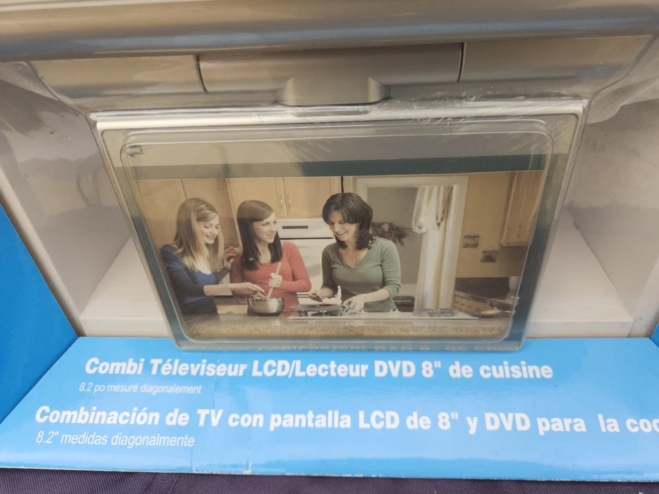 NEW Sealed  Venturer KLV39082 8" DVD TV HD LCD Television Counter Cabinet Radio  - Image 2 of 4