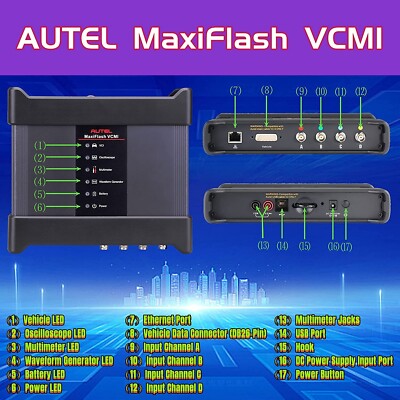 Autel MaxiFlash VCMI J2534-1/2 Pass-Thru ECU Programming Work with