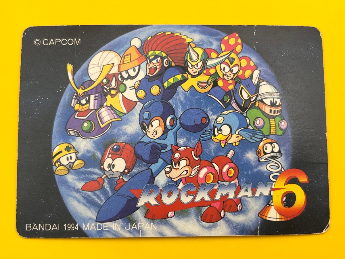 Protoman Rock Man 6 Mega Man Card No.168 TCG Capcom Bandai 1994