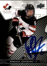 Rebecca Johnston Signed 2018 Upper Deck Canada Women Card #66 Team Canada
