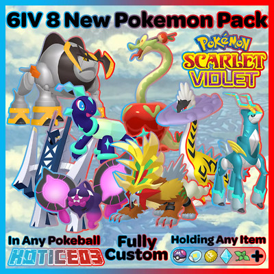 6IV INDIGO DISK BUNDLE All 8 Legends, Paradox, 2 Shiny Pokemon Scarlet & Violet